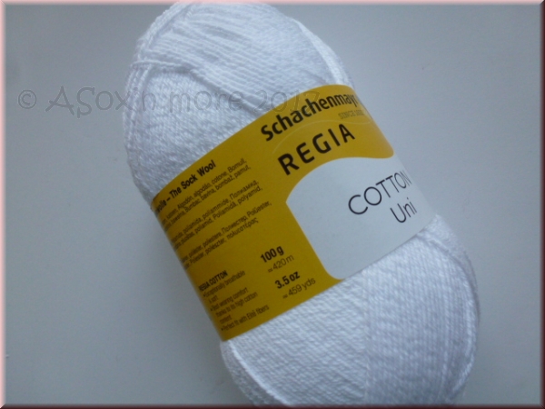 Regia Cotton Uni - Strumpfwolle 4-fach